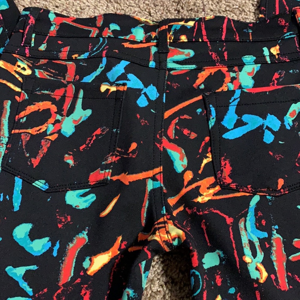 Black Paint Pants 🧡🖤❤️ - Picture 6 of 7